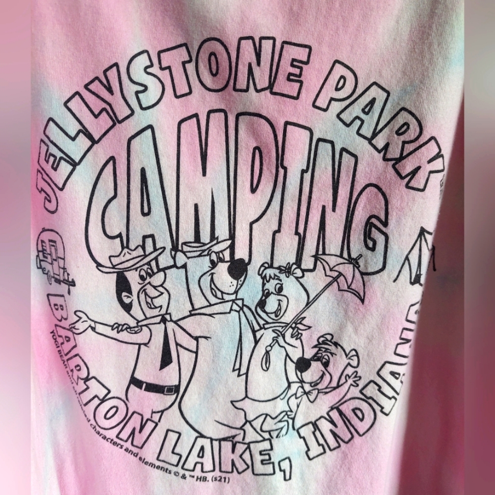 Tye Dye Jellystone Park Camping T-Shirt